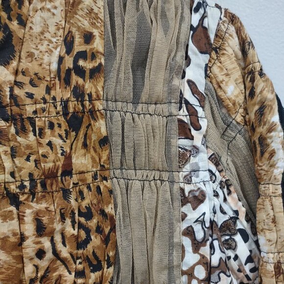Vintage Keren Hart Patchwork Animal Print Jacket - Picture 5 of 6